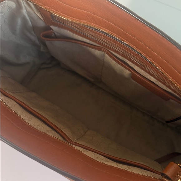 Michael Kors Dark Brown and Tan Satchel - Picture 3 of 6